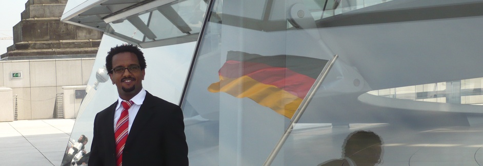 AGGN fellow on the roof of the German parliamentary building (Bundestagskuppel)