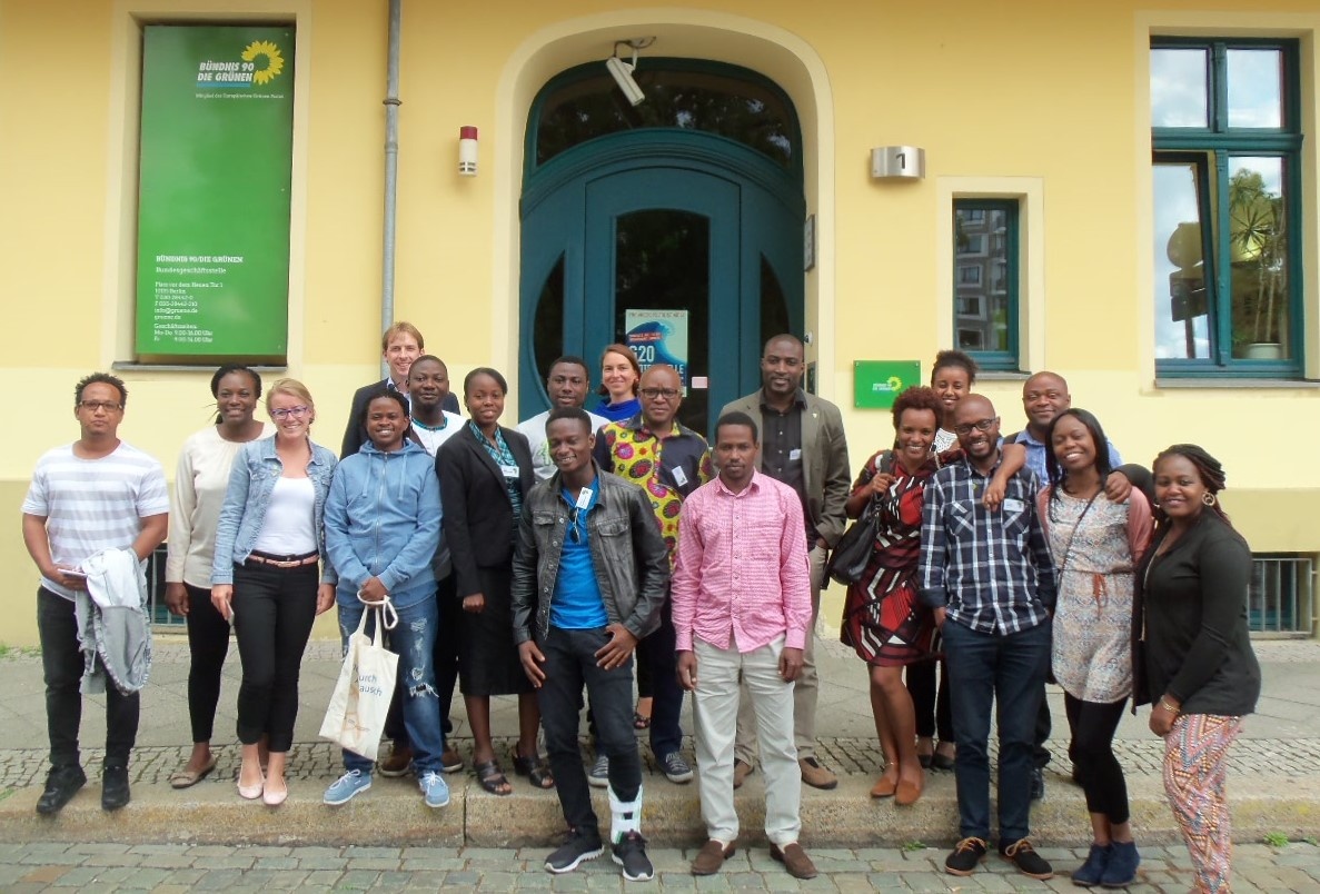 AGGN fellows visiting the Headquarters of the Green Party