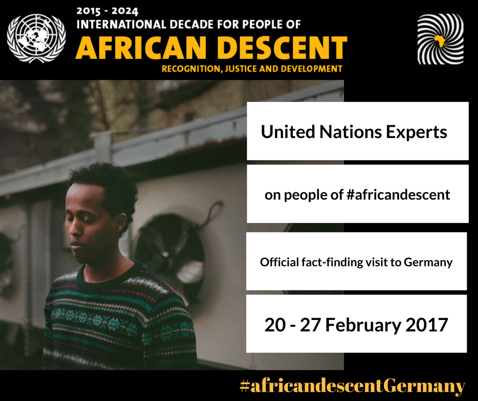 UN working group on People of African Descent advertisement