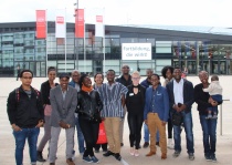 The new fellows visiting the former Bundestag in Bonn